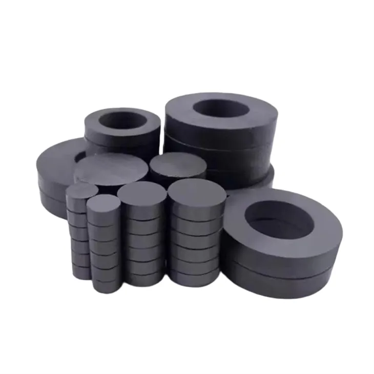 Kringlótt ferrít segull